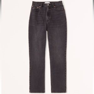 Abercrombie & Fitch Black Straight Leg Pants, 24 Short